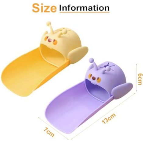 Rallonge De Robinet - PP Et Silicone Alimentaire - Pour Enfants - Adaptée À La Plupart Des Robinets Standard - Lot De 2 (1/4)