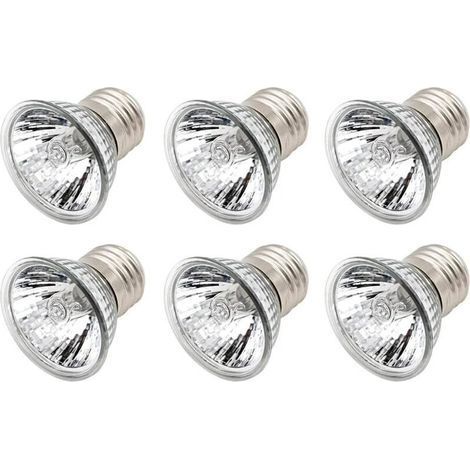 25W Ampoule Lamp Chauffante Tortue, UVA UVB Ampoule Reptile Chauffage Ampoule Lampe, pour Reptiles Lézard Tortue Aquarium (Lot de 6) (1/5)