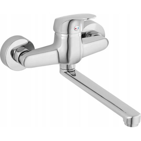 Ferro ONE Wandarmatur für Spülbecken, Chrom (1/2)