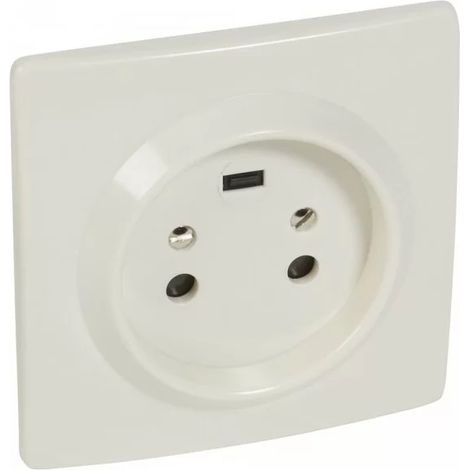 Legrand 055452 Base incasso 20A placca 2P+T 95x95 avorio