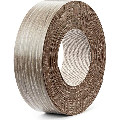 1x Bande de Chant Thermocollant 21mm x 5m Epaisseur 0,50mm Mélaminé Facile à Appliquer Bricolage Étagère Meuble Panneau Bois Durable, chêne sonoma tabac (1/4)