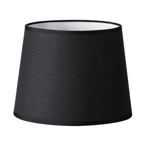 Paralume Cono Set Tessuto Nero D20 (1/2)
