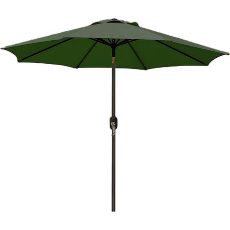 Arreditaly Ombrellone Da Giardino Parasole Per Balcone Con Air Vent Inclinazione Regolabile Apertura A Manovella Anti UV Impermeabile Per Mare Spiaggia Piscina Terrazzo 2.7 M (Verde) (1/4)