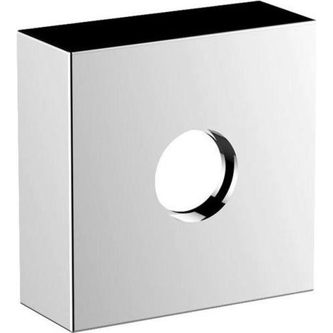 Rosette d'extension IXMO 25 mm, carrée, finition aluminium