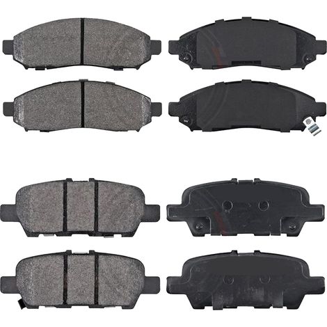 KIT PASTIGLIE FRENO ANTERIORI E POSTERIORI compatibile con NISSAN TERRANO (D10) / PASTIGLIE FRENANTI AUTO OEM P 68 050 ,P 68 033 / SOSTITUZIONE DIRETTA / BASSA POLVERE / SILENZIOSO