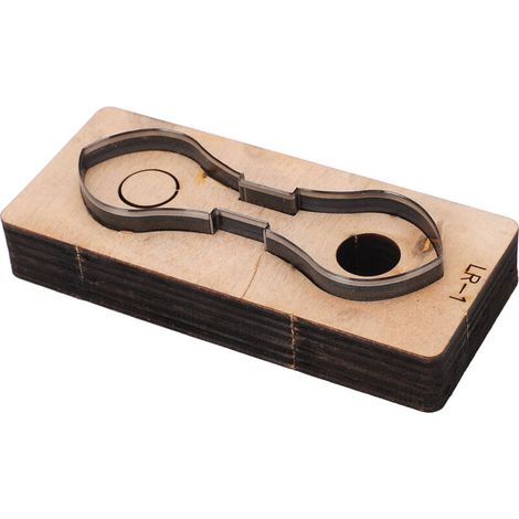 Stanzform aus legiertem Stahl für Leder - DIY-Bastelzubehör LR1