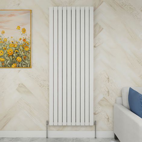 SKY Bathroom 1800x680mm Double White Vertical Flat Panel Radiator Designer Central Heating Radiator
