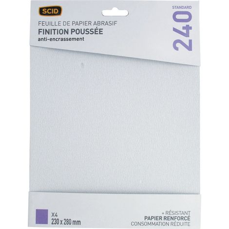 Carta di corindone anti-incrostazione 230 x 280 mm 240 4