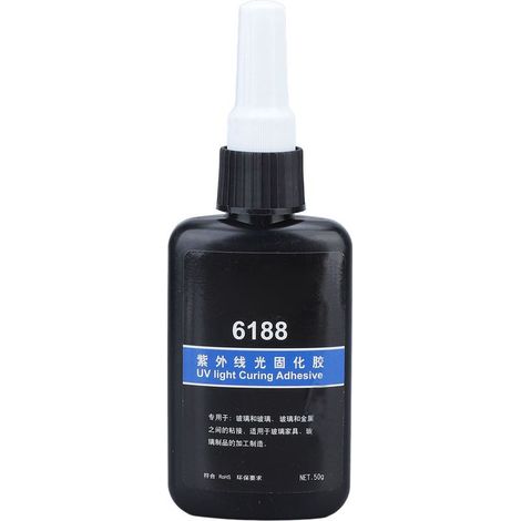 Résine UV transparente à durcissement rapide, haute dureté cristalline, colle UV pour décoration artisanale, 1,8 oz (1/5)