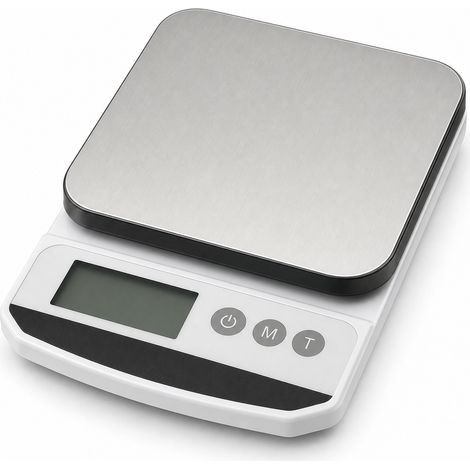 Balance de Cuisine Rechargeable 5 kg 0,1 g Plateau Acier (1/5)