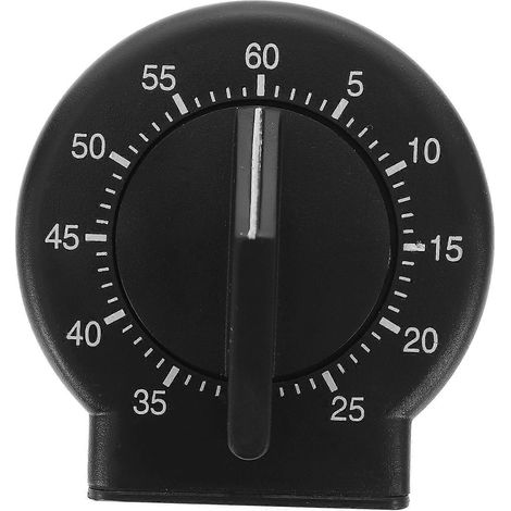 Digitaler Timer für Kinderküche, Alarm-Timer, Kochtopf-Timer mit lauter Glocke, Digitaler Küchentimer-7x4cm-Black (1/2)