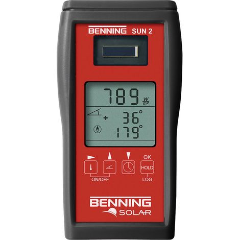 Einstrahlungs-/Temperaturmessgerät SUN 2 Messung solarer Einstrahlung BENNING (1/4)