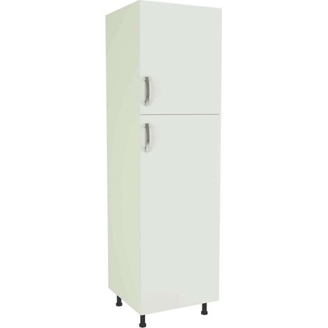 Columna de cocina de 2 puertas en blanco. 213 cm(alto)60 cm(ancho)60 cm(largo)