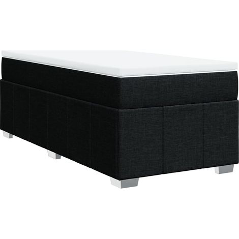 Maison Exclusive - Boxspringbett mit Matratze Schwarz 80x200 cm S