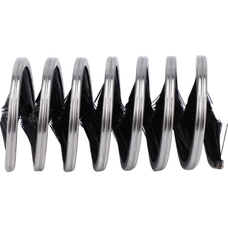 Brosse de nettoyage de cordes à ressort spiralé en nylon et acier inoxydable, 360°, pour cordes d'escalade et cordes à linge, 10 cm (1/5)