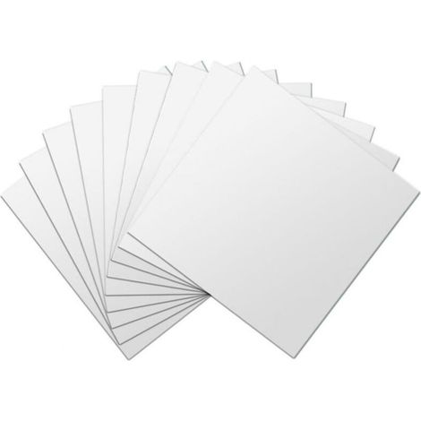 Miroir mural,10pcs Miroir Autocollant Mural 15x15cm Miroir Adhésif Décoratif Amovible Miroir Carré Argent Rectangulaire Flexible Sticker Miroir Adhésif Carré Pour Salle De Bain Décoration Intérieur Cu (1/5)
