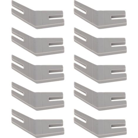 10 gewölbte Nähfüße aus Kunststoff, 10-teiliges Set, höhenverstellbar, für Haushaltsnähmaschinen (1/5)