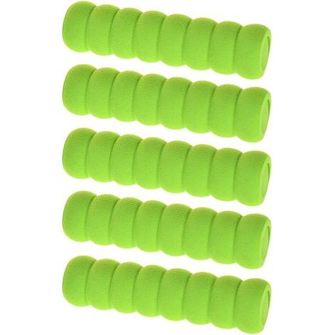 Lote de 5 fundas protectoras de espuma suave para manijas de puerta, antiestáticas y anticolisión, verde (1/5)