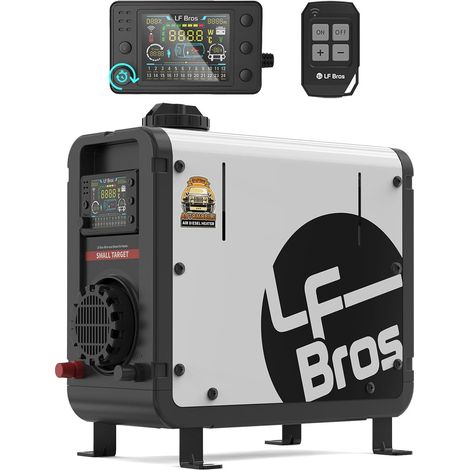 Chauffage Diesel, 12V/24V/220V Portable Chauffage de Stationnement Diesel, 5kw Diesel Chauffe avec Interrupteur LCD Chronométré pour RV, Camion, Tente, Garage (Blanc) (1/5)
