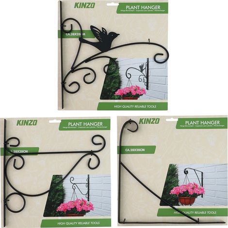 Support Plante Suspendu Kinzo Noir Design Varié, Gain De Place, Décoration Moderne - Kinzo