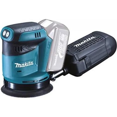Makita – Ponceuse orbitale 18V sans batteries – Vitesse 7000-11000 c/min – Fixation Velcro – Orbite 2,8 mm pour ponçage bois et métal - DBO180Z