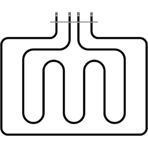RESISTENZA DOPPIA SUPERIORE PER FORNO ILVE A45838 824/2013 W  - RS 8 (1/2)