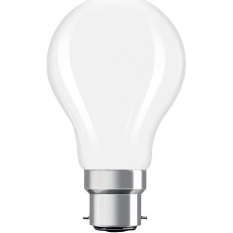 OSRAM Lampe LED forme étoile filament A60, 2700 K blanc chaud, 5,9 W, B22d, dépolie, 806 lm, 15 000 h, pour plafonniers et lampadaires, non éblouissante (1/2)