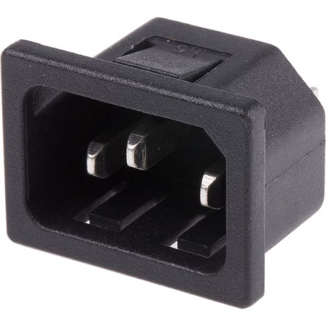 Connecteur IEC Mâle C14 RS PRO, Montage rapide, 10A (1/3)