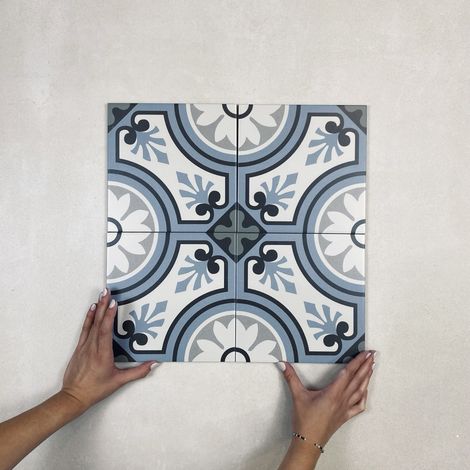 Carrelage Imitation Carreaux de Ciment LA MADELEINE 20x20 cm Esmee (1/4)