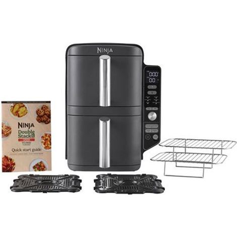 Ninja – Friteuse sans huile 9,5 L – 2 tiroirs indépendants – 6 modes de cuisson – 2470W – Système de grilles superposables pour cuisson simultanée (1/10)