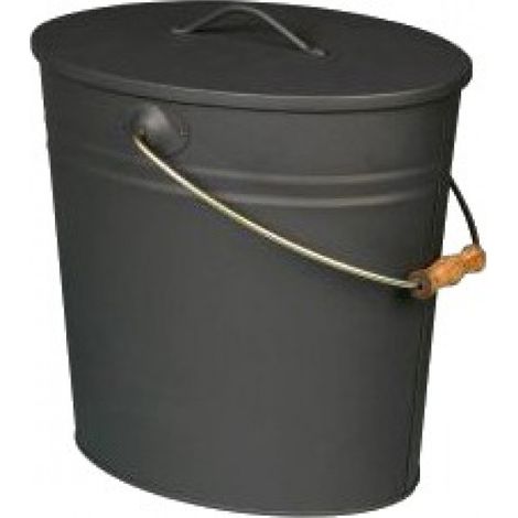Seau à cendres anthracite petit modèle - 15 litres - Seau à cendres anthracite petit modèle - 15 litres