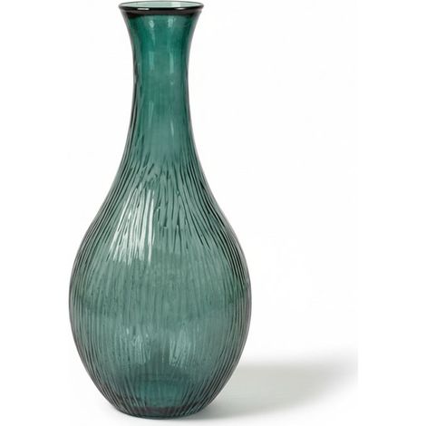 Vase verre recyclé Issea émeraude 34x34x75cm