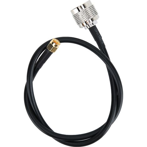 Connecteur SMA Mâle vers N Mâle Inverse Pôle RG58 Câble Fibre Doré et Nickelé (1/5)