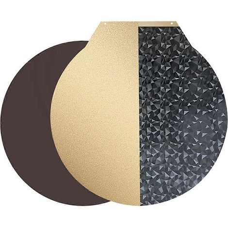 Plateau de construction rond texturé PEI / lisse PEO pour imprimante 3D Flsun V400 309 mm, en acier à ressort magnétique flexible, feuille PEI A (1/5)