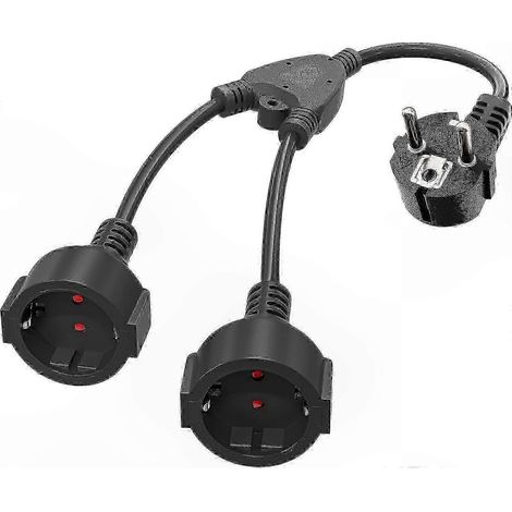 Mehrfachsteckdosenadapter mit flexiblem Kabel, 16 A/250 V, max. 3680 W, geeignet für Küche, Büro und Haushalt (1/5)
