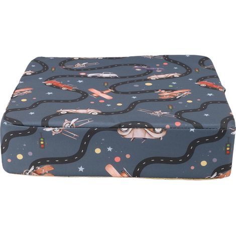 Elevador para mesa y silla de cocina con base antideslizante y funda extraíble y lavable.