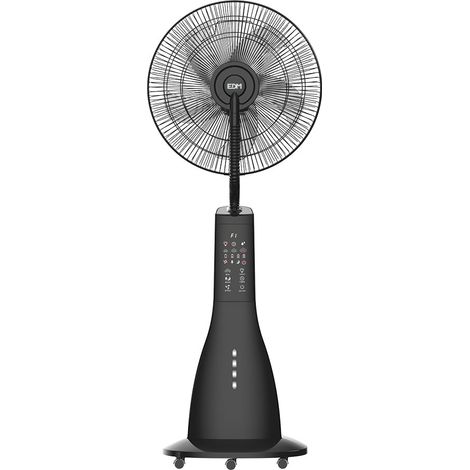 Ventilador nebulizador recargable 70W, 41 x 41 x 128 cm