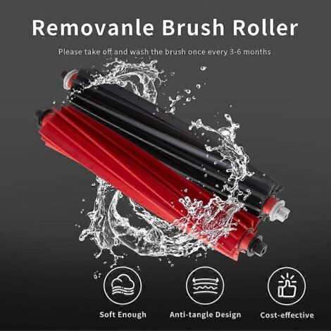 NALOOKAMIC Brosse rotative pour aspirateur robot Roborock S8 MaxV Ultra, S8 Max Ultra, Qrevo Master - Pièces détachées (1/4)