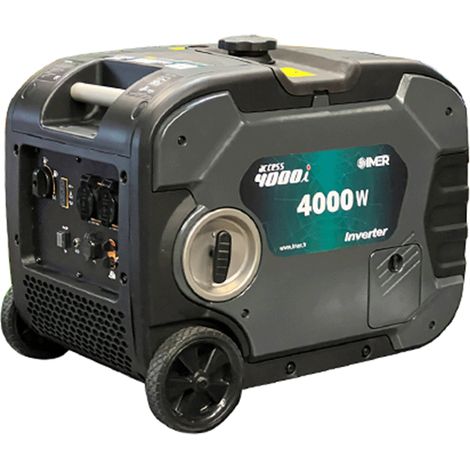 Imer – Groupe électrogène inverter essence monophasé 4000 W – Régulation INVERTER – Autonomie 5h – Puissance sonore 67 dB(A) – Prise USB