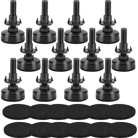 3/8"-16 Adjustable Feet for Resistant Leveling Feet, Height Adjustable Feet, Height Adjustable Furniture Feet 12 (1/5)