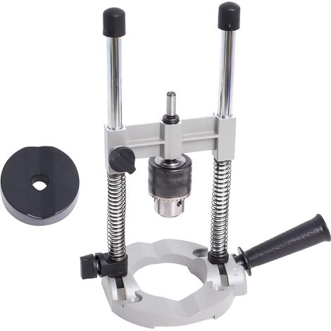 Guide de perage réglable 90 Support de perceuse électrique rotative avec mandrin de perage Mini support de perceuse d'tabli pour le travail du bois (1/5)