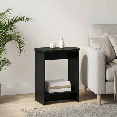 Mesa lateral Negro 50 x 39,5 x 55 cm Madera de ingeniería