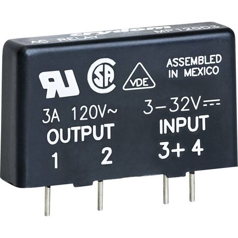 Crydom Relè a semiconduttore MP240D3 3 A Tens.comm.max: 280 V/AC Commutazione zero crossing 1 pz. (1/2)