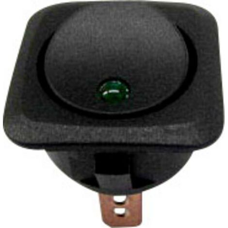 Interrupteur à bascule pour l'automobile TRU COMPONENTS TC-R13-203L-SQ GREEN 1587625 12 V/DC 25 A 1 x Off/On à accrochage 1 pc(s) S648531 (1/5)