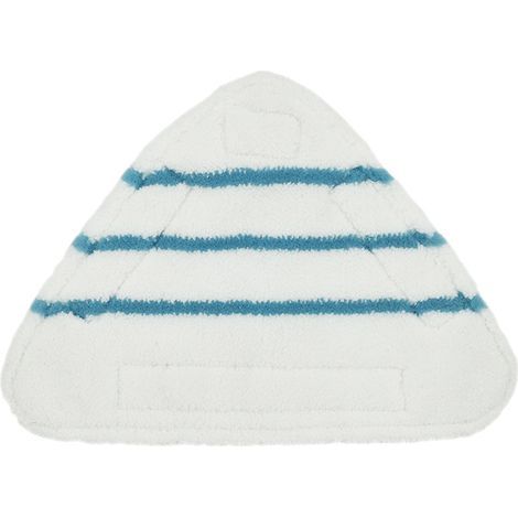 Microfiber steam mop cover, universal triangular shape, suitable for steam cleaners, white, machine washable. (1/5)