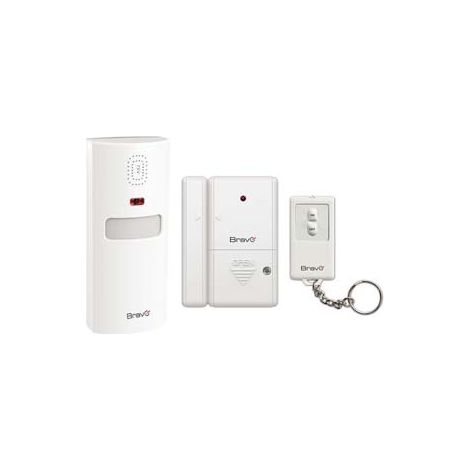 Sensori Wireless di Presenza Volumetrico+porte e Finestre+telecomando Bravo