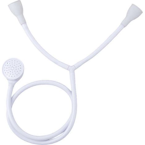 Pommeau de douche de baignoire à double pression avec flexible, spray shampoing pour coiffeur et nettoyant pour animaux, accessoire de douchette pour robinet (1/4)