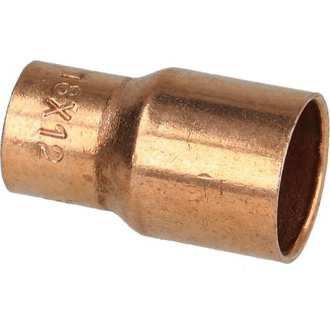 Raccord à braser cuivre nipple réduit 18 x 12 mm F/M