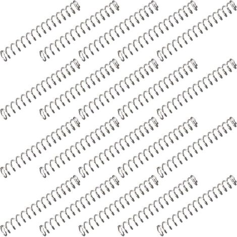20 - Ressort De Compression - Acier - Pour Mécanisme De Précision Et Bricolage Argenté 2,3x20 Mm (1/3)
