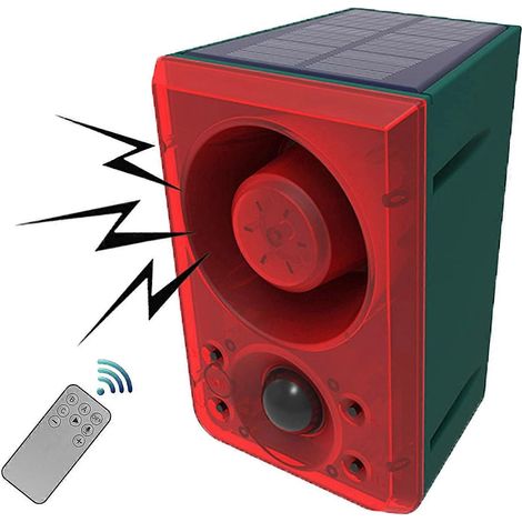 Alarme extérieure à détecteur de mouvement solaire avec télécommande --- (1/5)